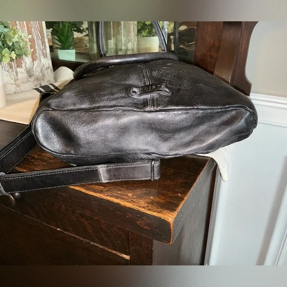 NWT Bed Stu Leather Mildred Tote Shoulder Crossbody Bag Black DD Retail $ 325
